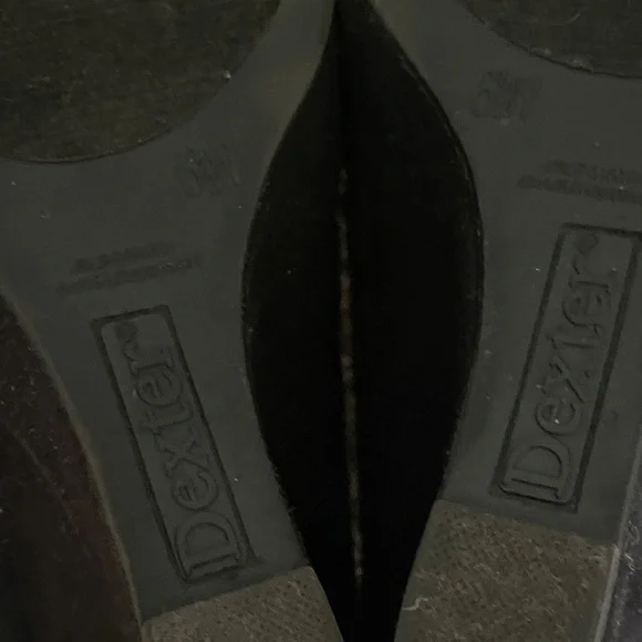 Dexter Classic Black Wedge Shoes - Picture 4 of 4